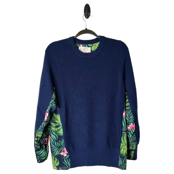 NEW Sandrine Rose French Worker XS Comfy Oversized Sweater Tropical Free People - Picture 4 of 14